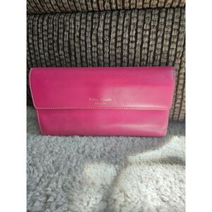 Pink Kate Spade pink leather wallet